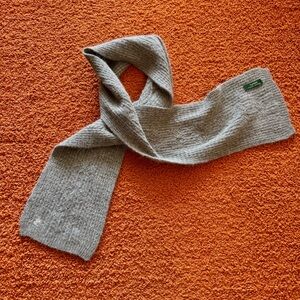 Lauren Ralph Lauren Soft Gray Knit Scarf